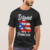 Princess Puerto Rico Boricua Puerto Rican T-shirt (Voorkant)