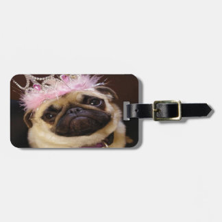 Princess Pug Bagagelabel
