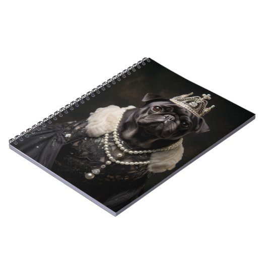 Princess Pug – Een koninklijk verhaal van schattig Notitieboek (Linkerzijde)
