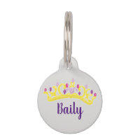 Princess Queen Crown Dog Kat ID Verloren