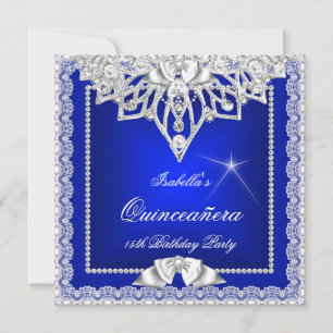 Princess Quinceanera Girl Blauwgroen Royal Blue Ti Kaart