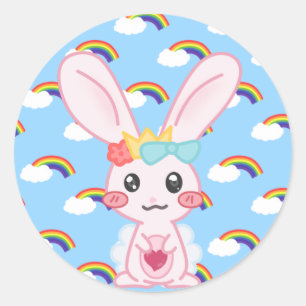 Princess Rainbow Ronde Sticker