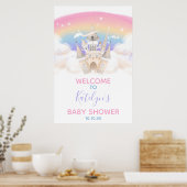 Princess Rainbow Welcome Sign. Poster (Keuken)