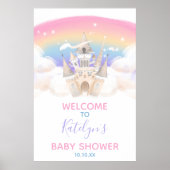 Princess Rainbow Welcome Sign. Poster (Voorkant)