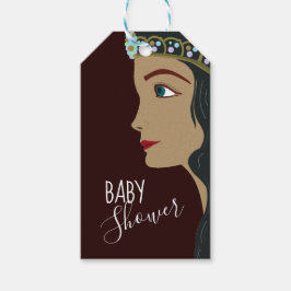 Princess Red Baby shower Cadeaulabel