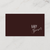 Princess Red Baby shower Diaper Raffle Ticket Informatiekaartje (Achterkant)