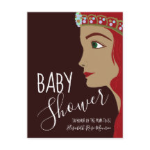 Princess Red Baby shower Invitation