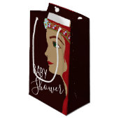 Princess Red Baby shower Klein Cadeauzakje (Voorkant Gekanteld)