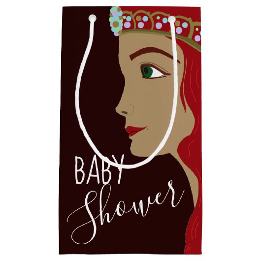 Princess Red Baby shower Klein Cadeauzakje (Voorkant)