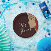 Princess Red Baby shower Papieren Bordje (Feest)