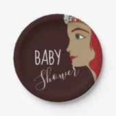 Princess Red Baby shower Papieren Bordje (Voorkant)