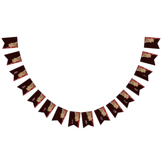 Princess Red Baby shower Vlaggetjes (Alle)