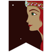 Princess Red Baby shower Vlaggetjes (Tweede vlag)