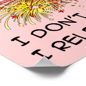 Princess Release Glitter Funny Poster Sign. (Hoek)