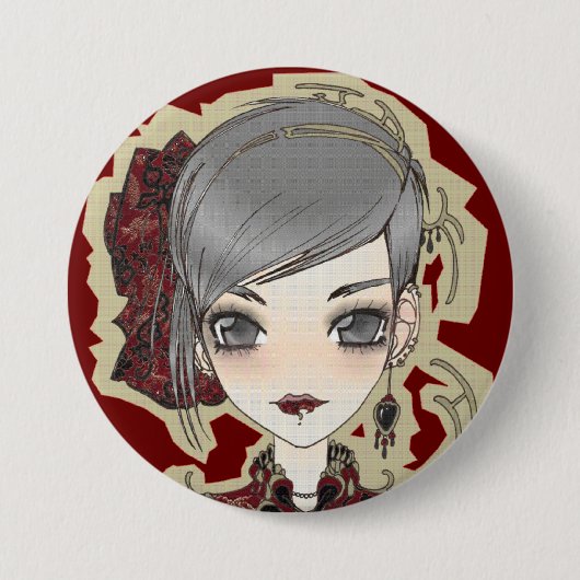 Princess Ren pin Ronde Button 7,6 Cm (Voorkant)