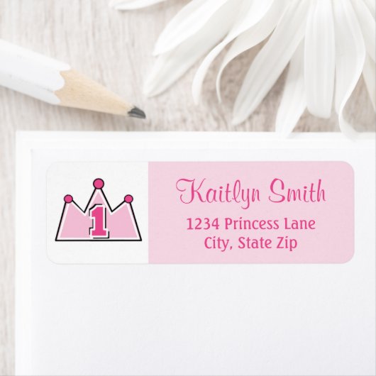 Princess Return Address Label (Insitu)