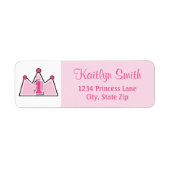 Princess Return Address Label (Voorkant)