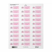 Princess Return Address Label (Full Sheet)