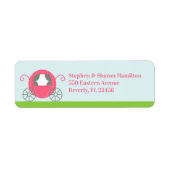Princess Return Address Labels (Voorkant)