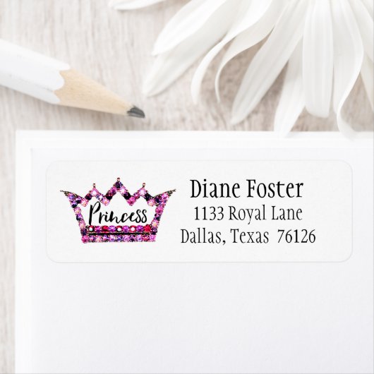 "Princess" Return Address Labels (Insitu)