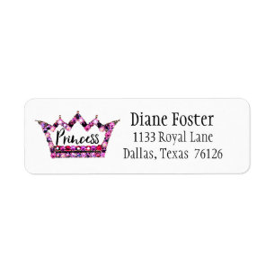 "Princess" Return Address Labels