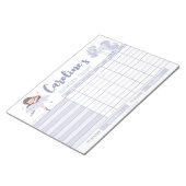 Princess Reward Chart Gepersonaliseerde Naam Taak Notitieblok (Schuin)