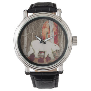 Princess Riding King Polar Beer Horloge