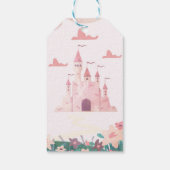 Princess Riding Unicorn Favoriet Gift Label Cadeaulabel (Achterkant)
