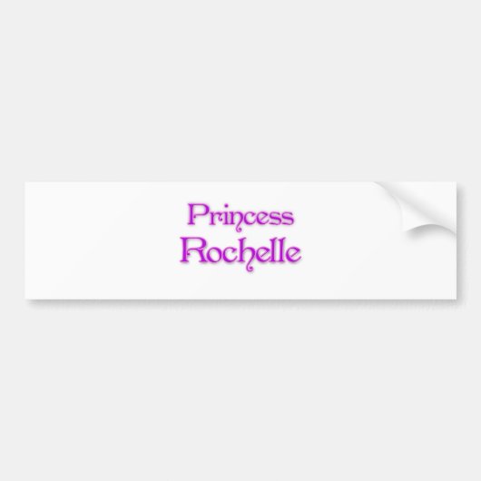 Princess Rochelle Bumpersticker (Voorkant)