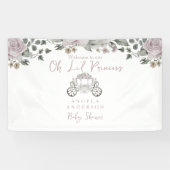 Princess Roos Gold Baby shower Welkom Spandoek (Horizontaal)