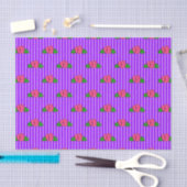 Princess Rosebud Stripes-1-PAARS-TISSUE-WRAP Tissuepapier (Craft)
