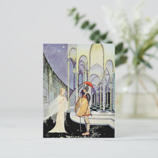 Princess Rosette en Soldier Briefkaart (Staand voorkant)