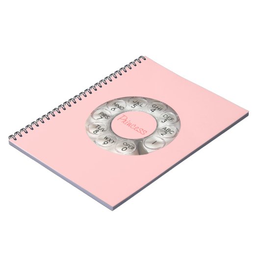 Princess Rotary Phone Notebook Notitieboek (Linkerzijde)