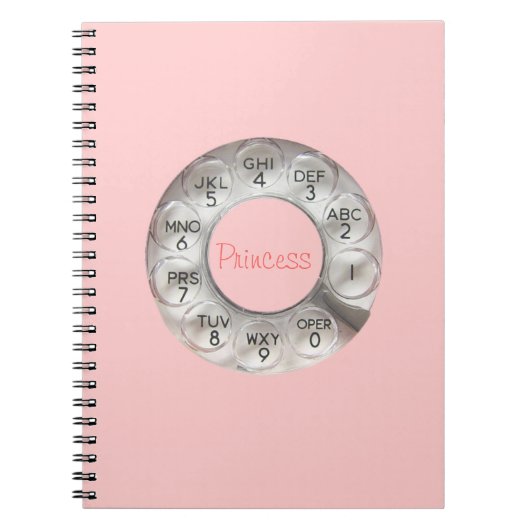 Princess Rotary Phone Notebook Notitieboek (Voorkant)