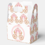 Princess Royal Carriage Pink & Gold Birthday Party Bedankdoosjes (Geopend)