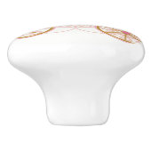 Princess Royal Carriage Pink & Gold Wall Art Keramische Knop (Zijkant)