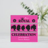 Princess Royal Celebration Birthday Invitation Kaart (Staand voorkant)