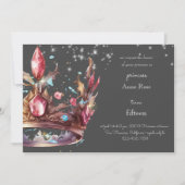 Princess Royal Crown Verjaardag Uitnodiging (Voorkant)