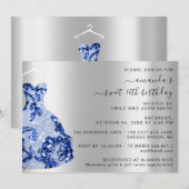 Princess Royal Dress Sweet 16th Blue Navy Princess Kaart (Voorkant / Achterkant)