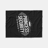 Princess Security Boys Broer Retro Verjaardag Papa Fleece Deken (Voorkant (Horizontaal))