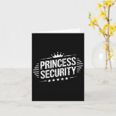 Princess Security Boys Broer Retro Verjaardag Papa Kaart (Gele Bloem)