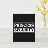 Princess Security Fun Verjaardag Halloween Party D Kaart (Gele Bloem)