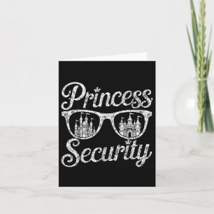 Princess Security Funny Graphic Halloween T-shirt. Kaart