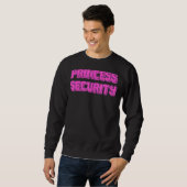 Princess Security Funny Halloween Parent Costume Trui (Voorkant volledig)