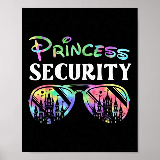 Princess Security Grappig Verjaardagsfeest Matchin Poster (Voorkant)