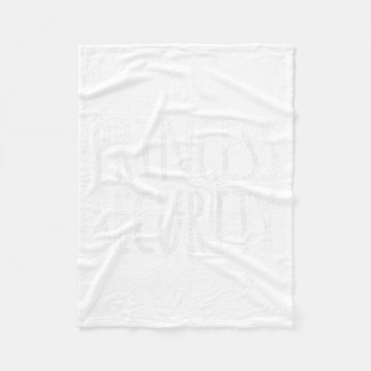 Princess Security Halloween Costume Dad Mannen Mat Fleece Deken (Voorkant)