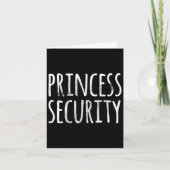 Princess Security Halloween Costume Dad Mannen Mat Kaart (Voorkant)