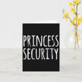Princess Security Halloween Costume Dad Mannen Mat Kaart (Gele Bloem)