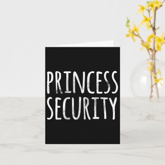 Princess Security Halloween Costume Dad Mannen Mat Kaart (Gele Bloem)