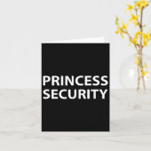 Princess Security Halloween Costume Dad Mannen Mat Kaart (Gele Bloem)